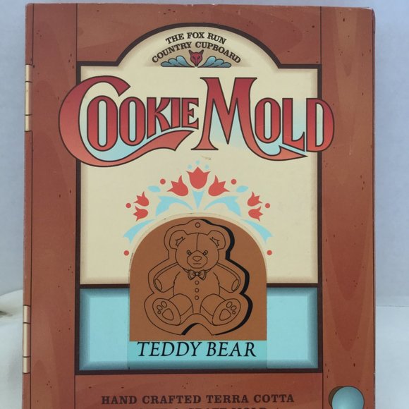 THE FOX RUN COUNTRY CUPBOARD Terra Cotta Cookie & Craft Mold Teddy - Picture 4 of 8